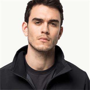 Jack Wolfskin 1305801_6000006 Whirlwind Men Black Erkek Outdoor Ceket