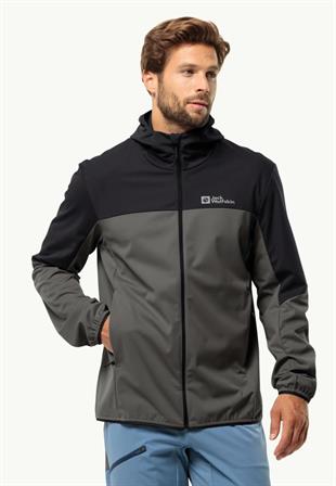 Jack Wolfskin 1306923_6945 Feldberg Hoody M Slate Erkek Outdoor Ceket