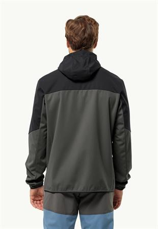 Jack Wolfskin 1306923_6945 Feldberg Hoody M Slate Erkek Outdoor Ceket