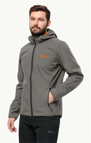 Jack Wolfskin 1307471_6185 Bornberg Hoody M Smokey Grey Erkek Outdoor Ceket