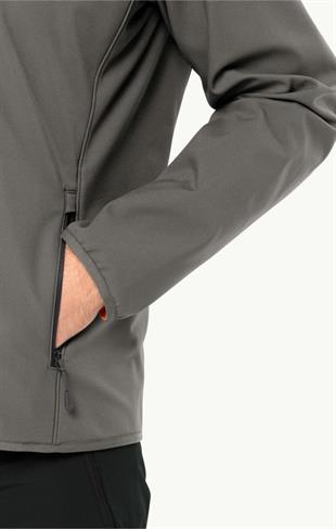 Jack Wolfskin 1307471_6185 Bornberg Hoody M Smokey Grey Erkek Outdoor Ceket