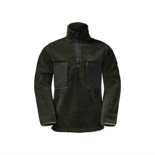 Jack Wolfskin 1710601_4018 Pank Snap Antique Green Erkek Outdoor Polar