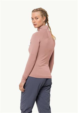 Jack Wolfskin 1710981_2919 Prelight FZ W Rose Dawn Kadın Polar
