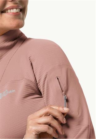 Jack Wolfskin 1710981_2919 Prelight FZ W Rose Dawn Kadın Polar
