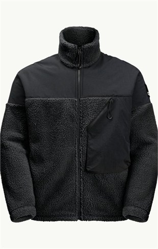 Jack Wolfskin 1711241_6502 Maarweg JKT Granite Black Erkek Outdoor Mont