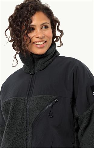 Jack Wolfskin 1711241_6502 Maarweg JKT Granite Black Erkek Outdoor Mont