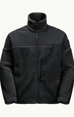 Jack Wolfskin 1711241_6502 Maarweg JKT Granite Black Erkek Outdoor Mont