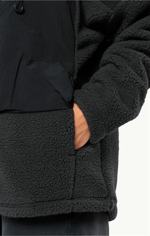 Jack Wolfskin 1711241_6502 Maarweg JKT Granite Black Erkek Outdoor Mont
