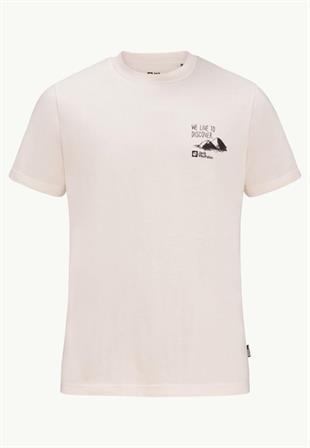 Jack Wolfskin 1809761TR Discover T M Seashell Erkek Tshirt