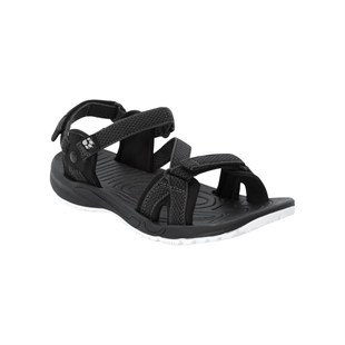 Jack Wolfskin 4019041 Lakewood Ride Sandal W Black/Grey Kadın Sandalet