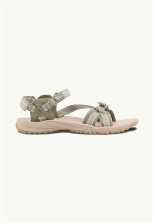 Jack Wolfskin 4019041_4030 Lakewood Ride Sandal W Stone Kadın Sandalet