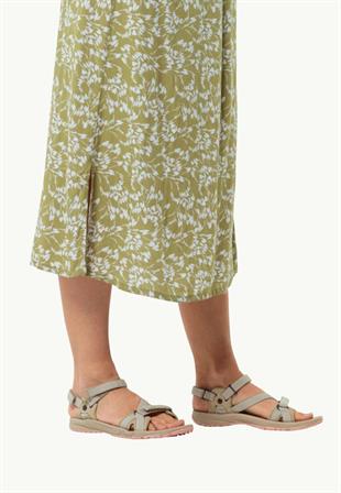 Jack Wolfskin 4019041_5156 Lakewood Ride Sandal W Sandal Storm Kadın Sandalet