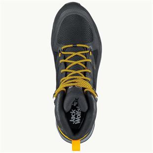 Jack Wolfskin 4038823_6055_065 Force Striker Texapore Mid M Black/Burly Yellow Xt Erkek Outdoor Bot