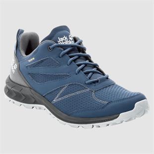 Jack Wolfskin 4039211 Woodland Texapore Low M Dark blue/Phantom Erkek Outdoor Ayakkabı