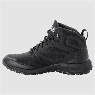 Jack Wolfskin 4039231 Woodland Texapore Mid W Black Kadın Outdoor Bot