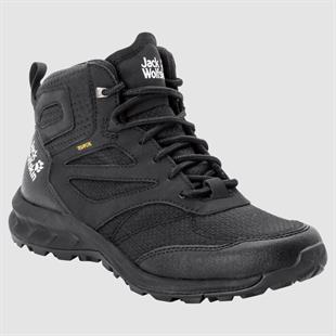 Jack Wolfskin 4039231 Woodland Texapore Mid W Black Kadın Outdoor Bot