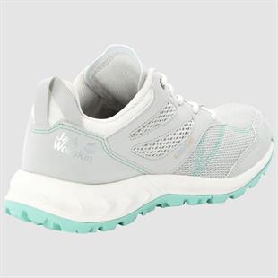 Jack Wolfskin 4039251 Woodland Went Low W Light Grey/Light Green Kadın Outdoor Ayakkabı