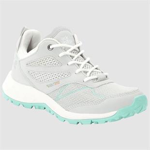 Jack Wolfskin 4039251 Woodland Went Low W Light Grey/Light Green Kadın Outdoor Ayakkabı