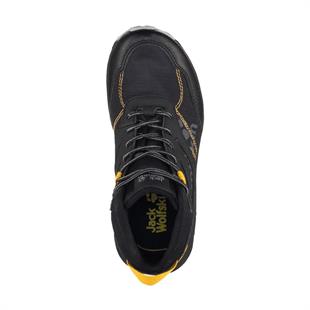 Jack Wolfskin 4042151 Woodland Texapore Mid K Black/Burly Yellow XT Kadın Outdoor Bot