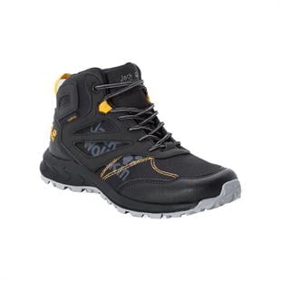 Jack Wolfskin 4042151 Woodland Texapore Mid K Black/Burly Yellow XT Kadın Outdoor Bot