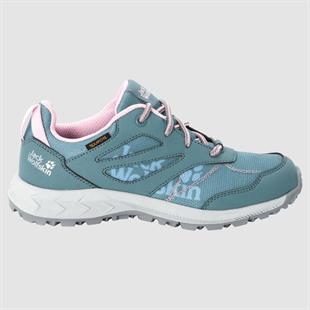 Jack Wolfskin 4042161 Woodland Texapore Low Grey/Pink Kadın Outdoor Ayakkabı