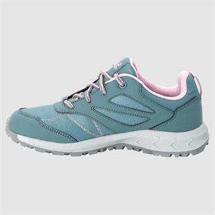 Jack Wolfskin 4042161 Woodland Texapore Low Grey/Pink Kadın Outdoor Ayakkabı