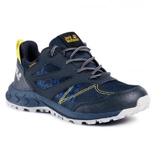 Jack Wolfskin 4042161 Woodland Texapore Low K Dark Blue/Yellow Outdoor Ayakkabı