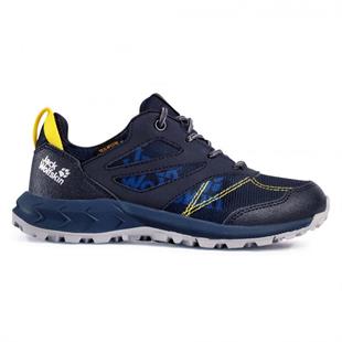 Jack Wolfskin 4042161 Woodland Texapore Low K Dark Blue/Yellow Outdoor Ayakkabı