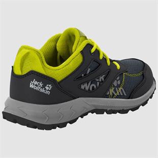 Jack Wolfskin 4042171 Woodland Low Black/Lime Kadın Outdoor Ayakkabı