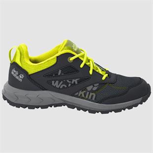 Jack Wolfskin 4042171 Woodland Low Black/Lime Kadın Outdoor Ayakkabı