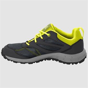 Jack Wolfskin 4042171 Woodland Low Black/Lime Kadın Outdoor Ayakkabı