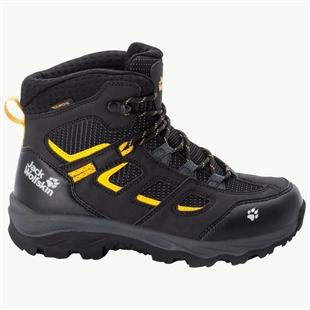 Jack Wolfskin 4042181 Vojo Texapore Mid K Black/Burly Yellow Kadın Outdoor Bot