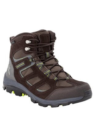 Jack Wolfskin 4042461 Vojo 3 Texapore Mid M Dark Brown/Lime Erkek Outdoor Bot