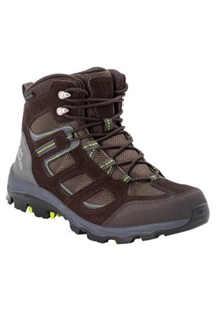 Jack Wolfskin 4042461 Vojo 3 Texapore Mid M Dark Brown/Lime Erkek Outdoor Bot