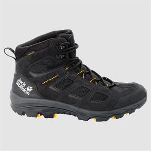 Jack Wolfskin 4042461 Vojo Texapore Mid Black/Burly/Yellow XT Erkek Outdoor Bot