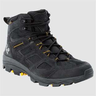 Jack Wolfskin 4042461 Vojo Texapore Mid Black/Burly/Yellow XT Erkek Outdoor Bot