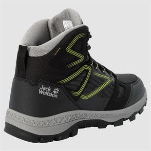 Jack Wolfskin 4043871 Downhill Texapore Mid Black/Lime Outdoor Erkek Bot