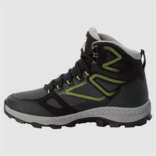 Jack Wolfskin 4043871 Downhill Texapore Mid Black/Lime Outdoor Erkek Bot