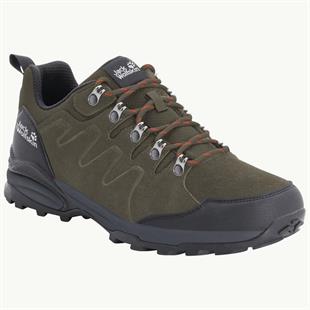 Jack Wolfskin 4049851 Refugio Texapore Low M Khaki/Phantom Erkek Outdoor Ayakkabı