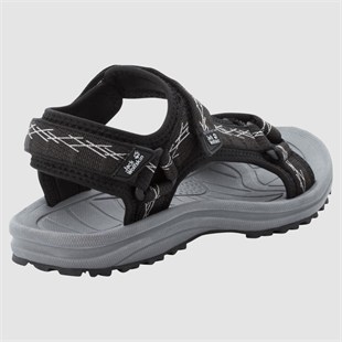 Jack Wolfskin 4050291 Wave Breaker W Black/Grey Kadın Sandalet