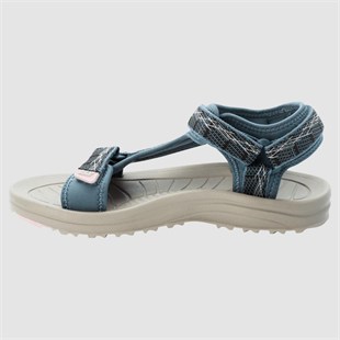 Jack Wolfskin 4050291 Wave Breaker W Bluish Grey/Rose Kadın Sandalet