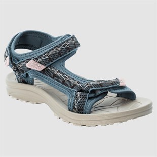 Jack Wolfskin 4050291 Wave Breaker W Bluish Grey/Rose Kadın Sandalet