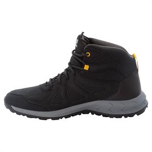 Jack Wolfskin 4051261 Woodland 2 Mid M Black/Burly Yellow XT Erkek Outdoor Bot
