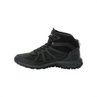 Jack Wolfskin 4051261_6000 Woodland 2 Texapore Mid M Black Erkek Outdoor Bot