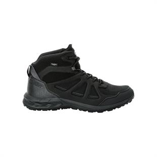 Jack Wolfskin 4051261_6000 Woodland 2 Texapore Mid M Black Erkek Outdoor Bot