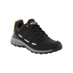 Jack Wolfskin 4051271 Woodland 2 Texapore Low M Black/Burly Yellow XT Erkek Outdoor Ayakkabı