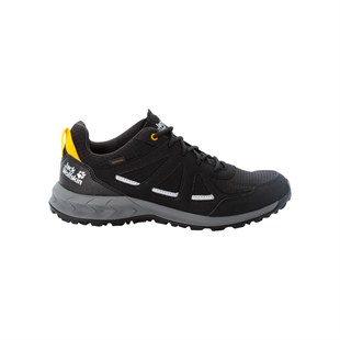 Jack Wolfskin 4051271 Woodland 2 Texapore Low M Black/Burly Yellow XT Erkek Outdoor Ayakkabı
