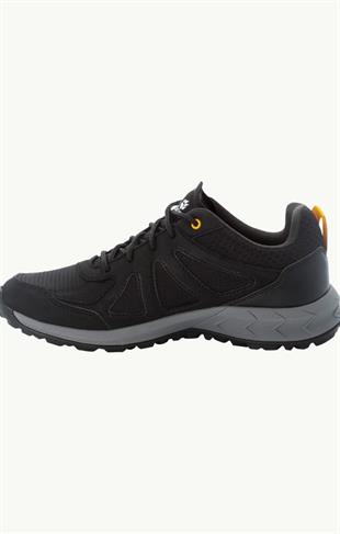 Jack Wolfskin 4051271_4600238396 Woodland 2 Texapore Low M Black/Burly Yellow XT Erkek Outdoor Ayakkabı