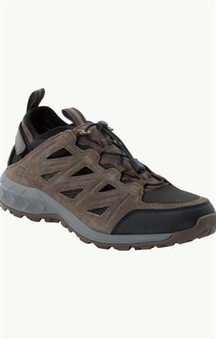 Jack Wolfskin 4051301 Woodland 2 Hybrid Low Brown/ Phanton Erkek Outdoor Ayakkabı