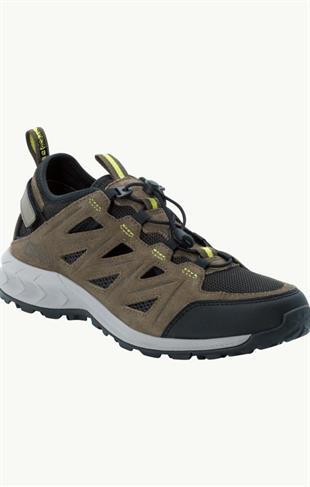 Jack Wolfskin 4051301 Woodland 2 Hybrid Low Khaki/Lime Erkek Outdoor Ayakkabı